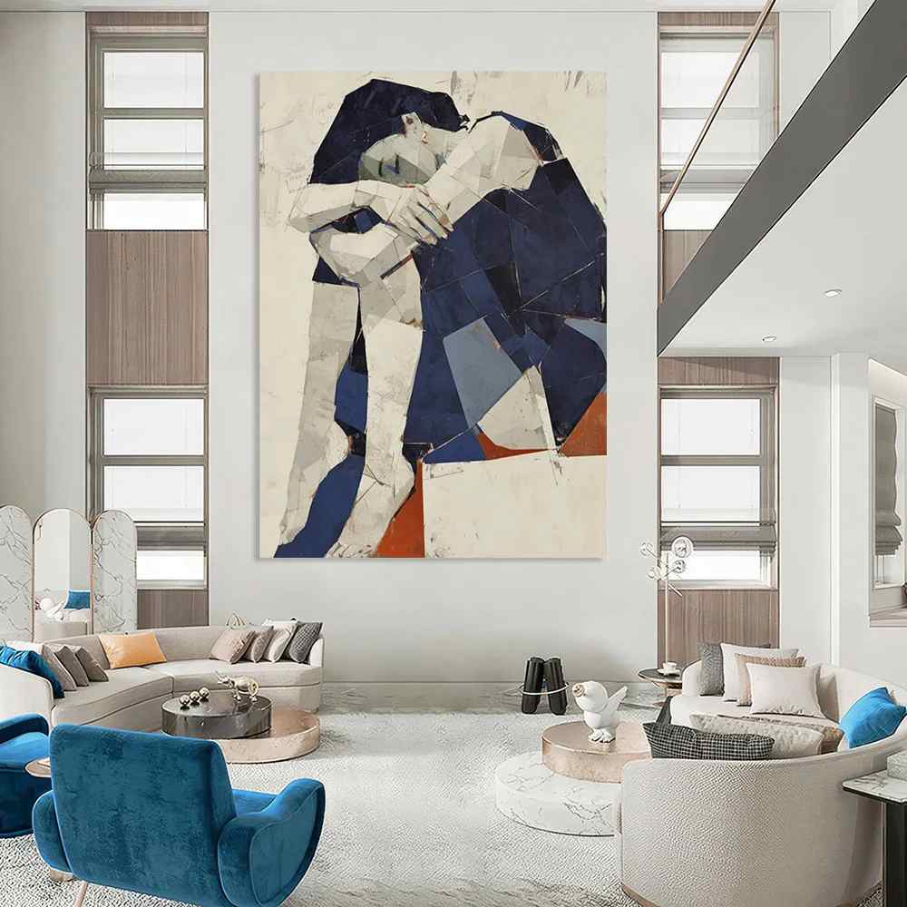 Figure Original Sellers Abstract White Abstract Artwork 598KL